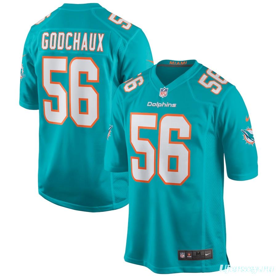 Men's Davon Godchaux Aqua Player Limited Team Jersey