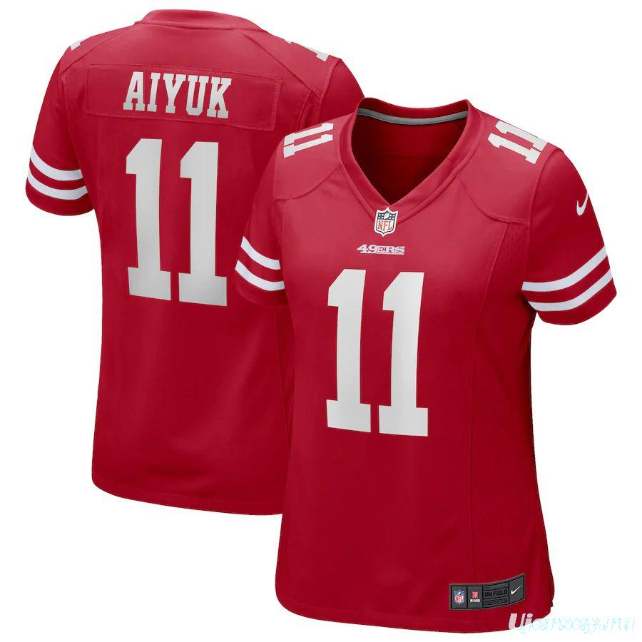 Women's Brandon Aiyuk Scarlet Player Limited Team Jersey