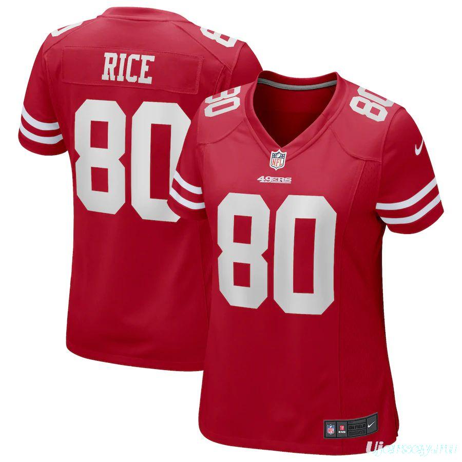 Women's Jerry Rice Scarlet Retired Player Limited Team Jersey