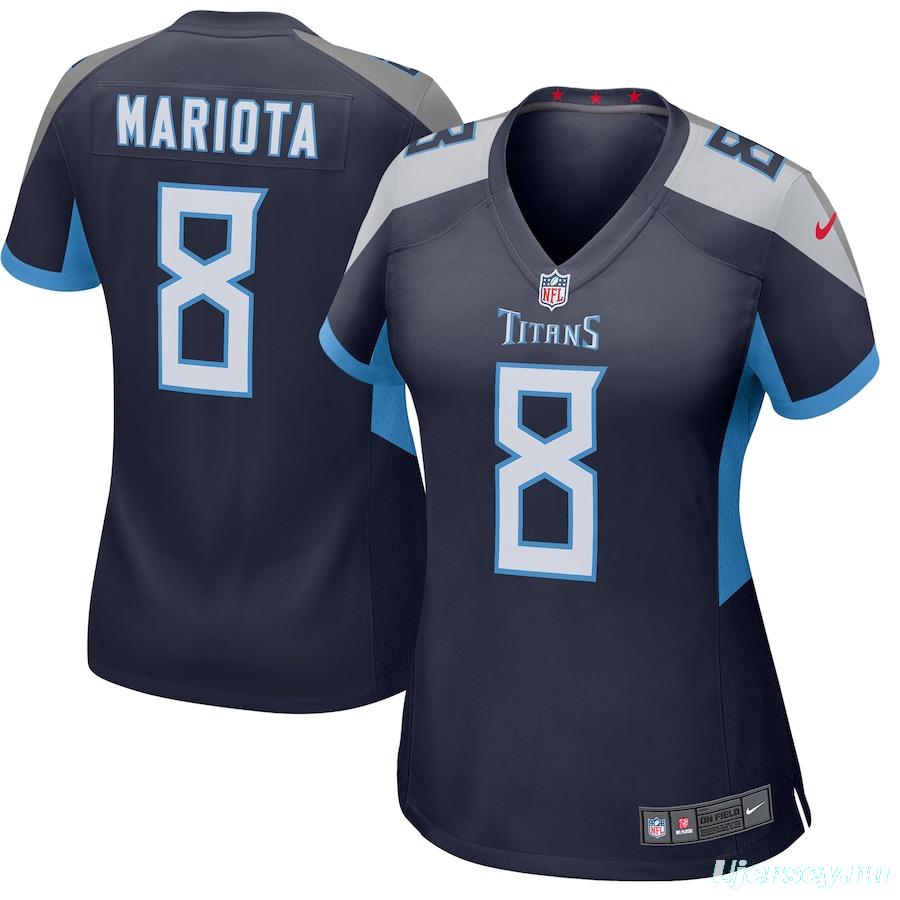 Women's Marcus Mariota Navy Player Limited Team Jersey