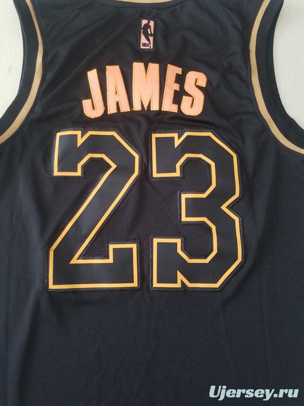 LeBron James 23 Black Golden Edition Jersey