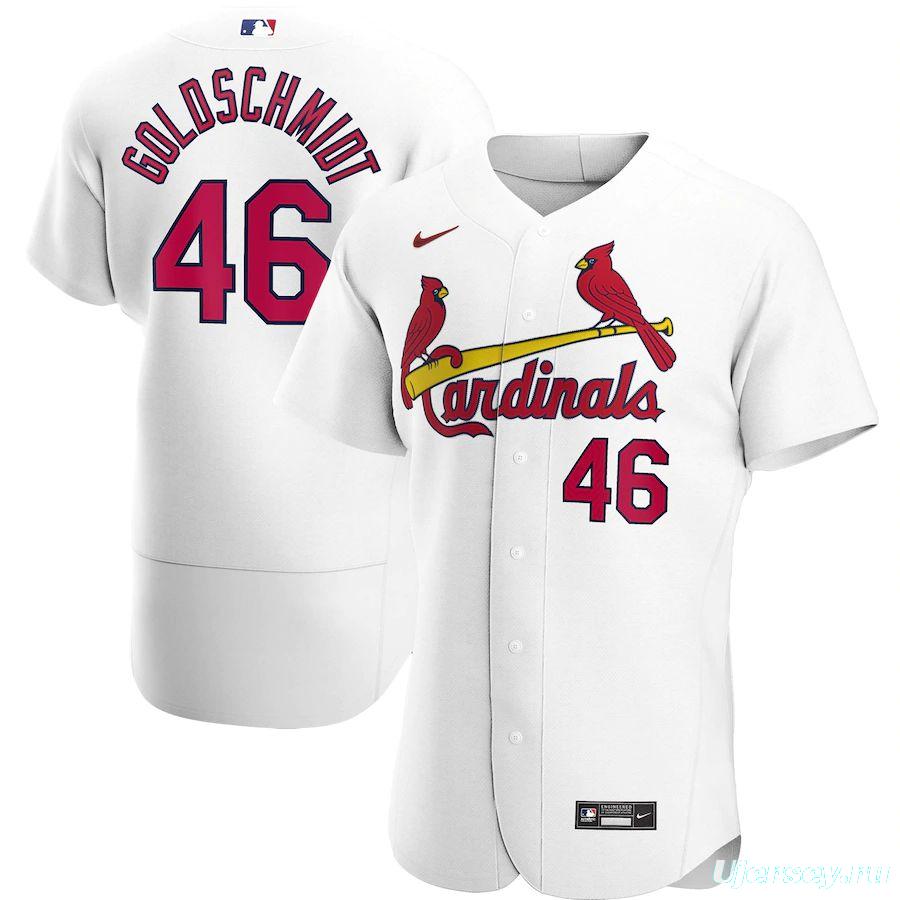 Men's Paul Goldschmidt White Home 2020 Authentic Player Team Jersey