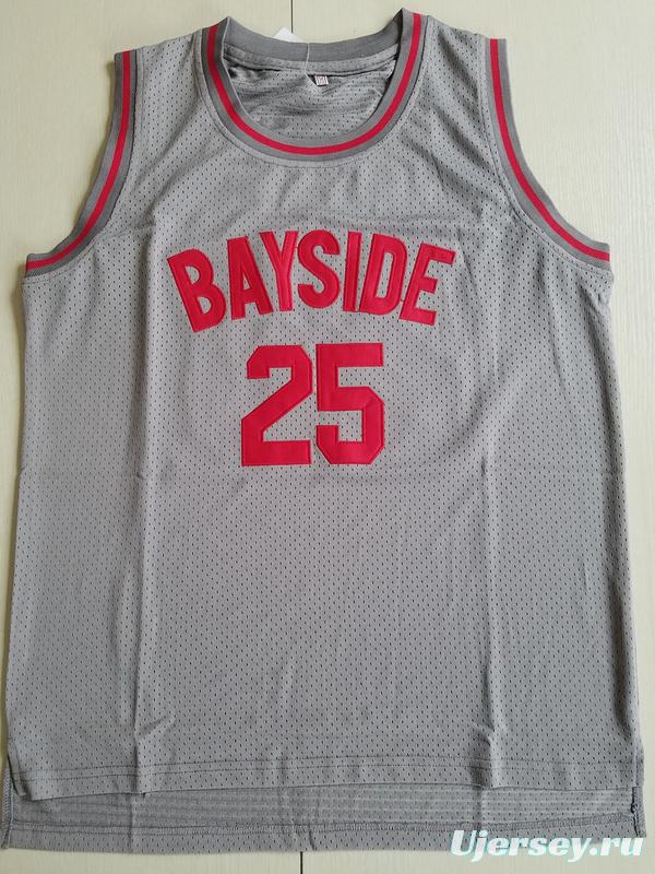 Saved By The Bell Zack Morris 25 Bayside Tigers Basketball Jersey