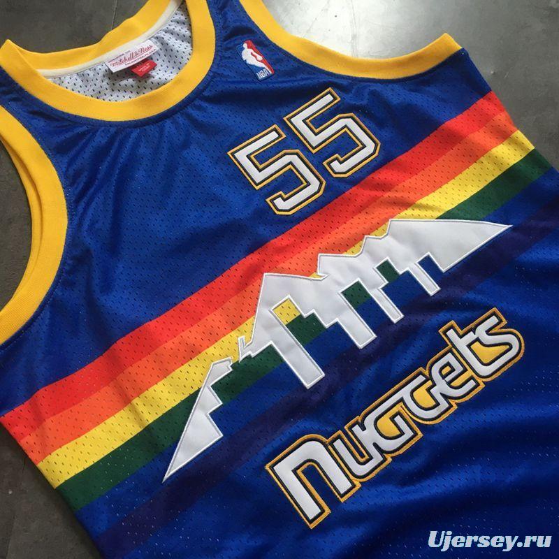 Men's Dikembe Mutombo Blue Retro Classic Team Jersey