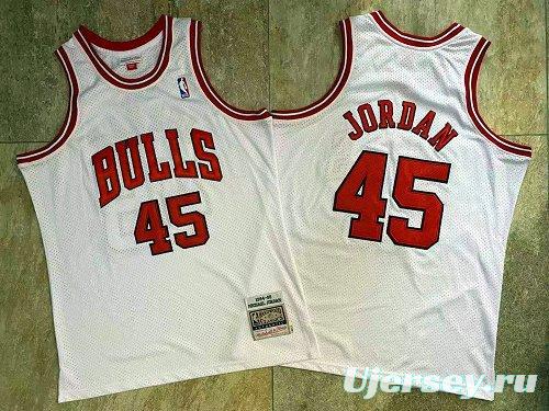 Men's Michael Jordan White Retro Classic Team Jersey