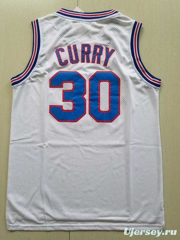 Stephen Curry 30 Movie Edition White Basketball Jersey