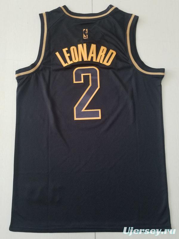 Kawhi Leonard 2 Black Golden Edition Jersey