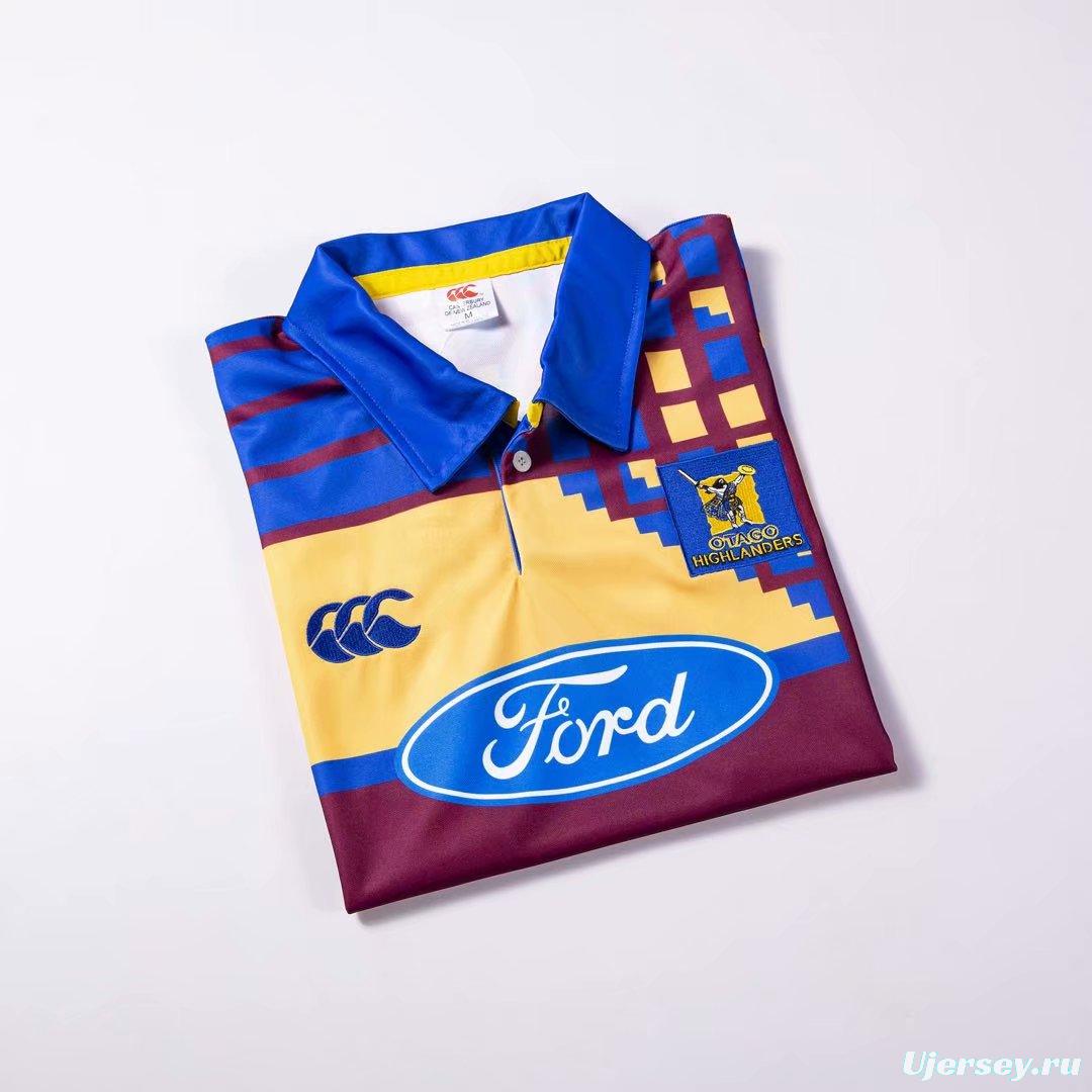 Otago Highlanders 1997-99 Men's Retro Rugby Jersey