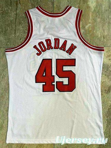 Men's Michael Jordan White Retro Classic Team Jersey