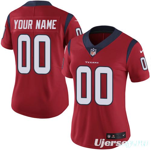 Women's Red Alternate Custom Game Team Jersey