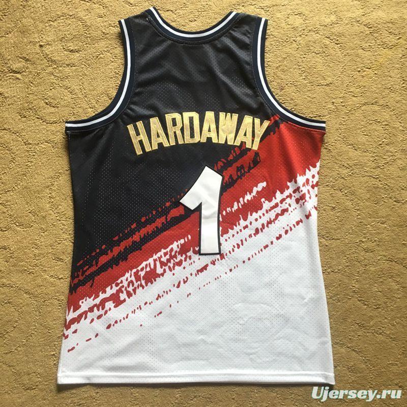 Men's Anfernee Hardaway Black And White Retro Classic Team Jersey