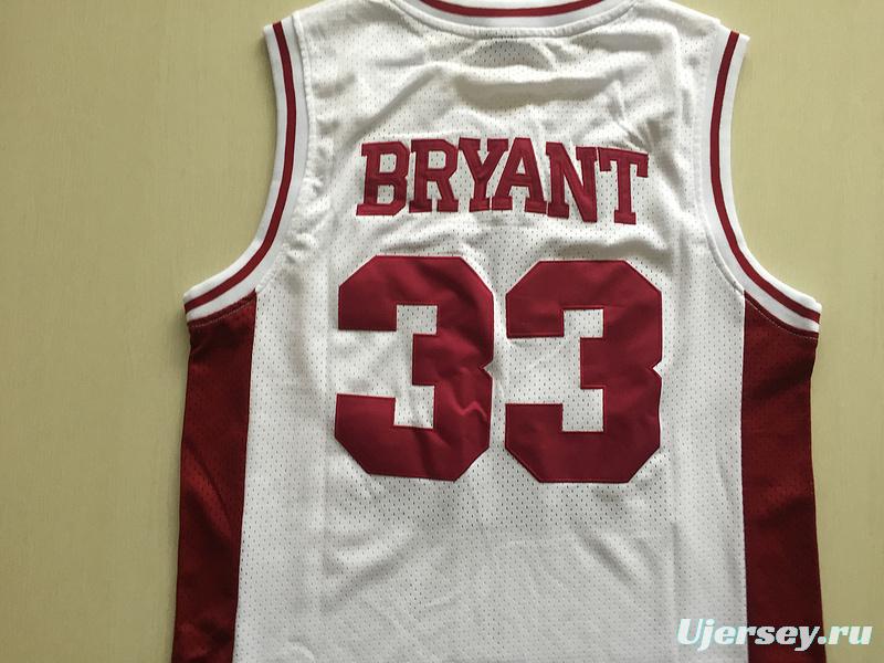 Kobe Bryant 33 Lower Merion High School White Basketball Jersey