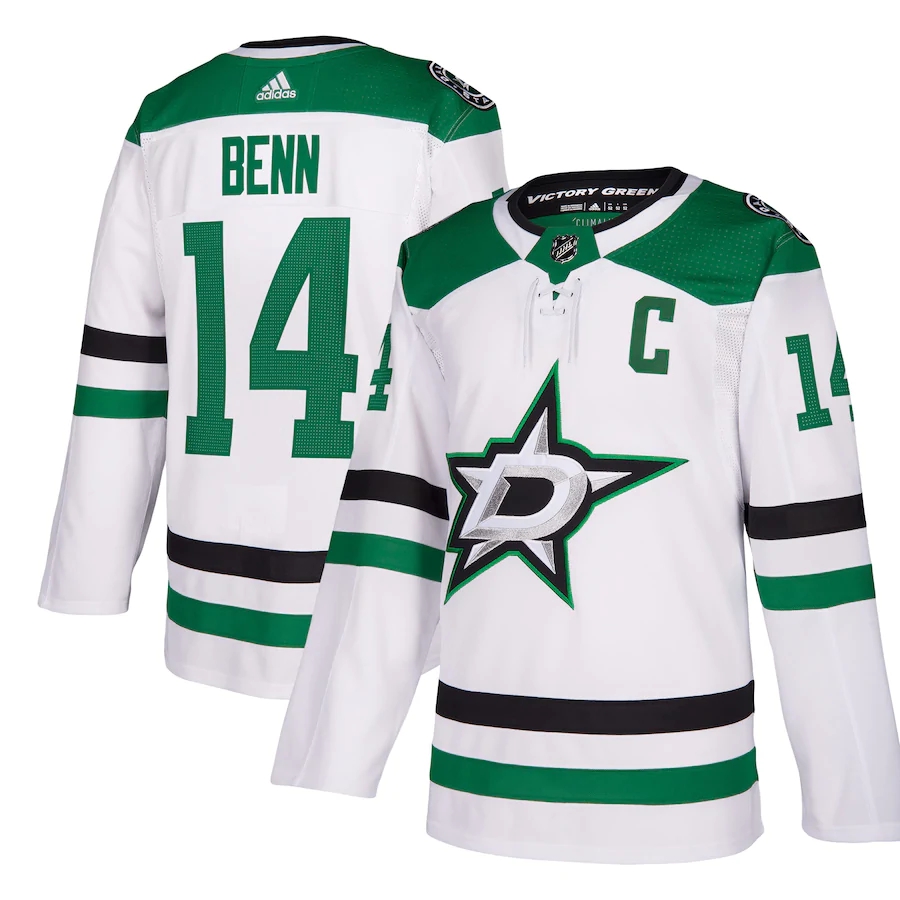 Youth Jamie Benn White Away Player Team Jersey