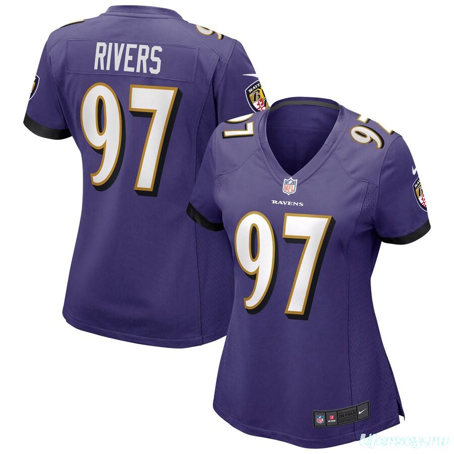 Women's Chauncey Rivers Purple Player Limited Team Jersey