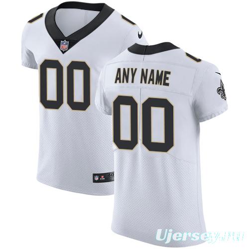 Men's White Custom Elite Team Jersey