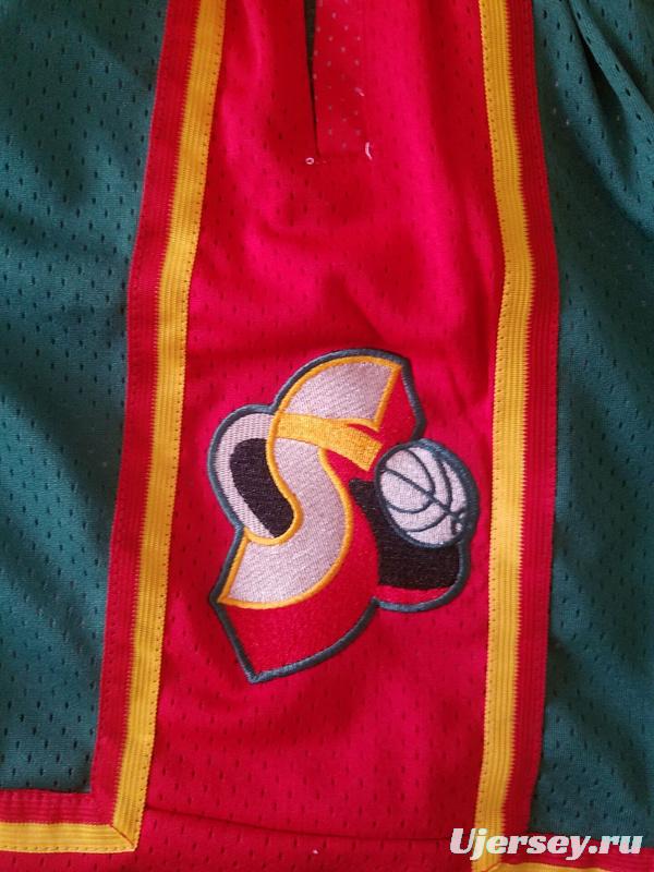 Seattle 1995-96 Throwback Classics Basketball Team Shorts