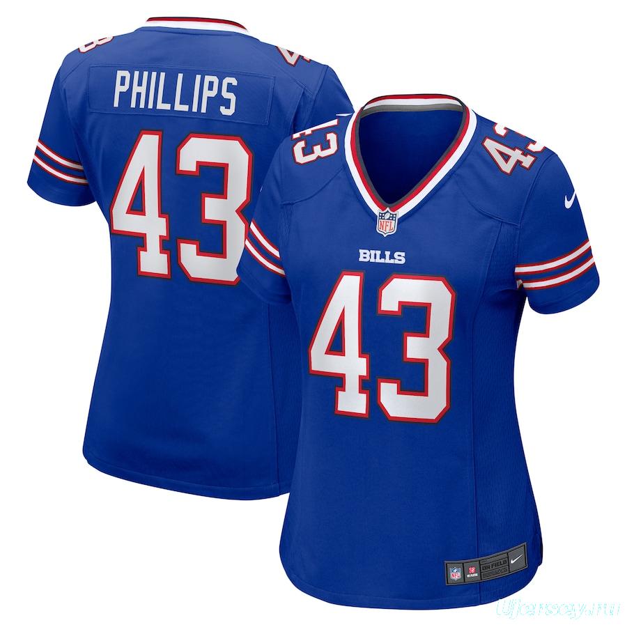 Women's Del'Shawn Phillips Royal Player Limited Team Jersey