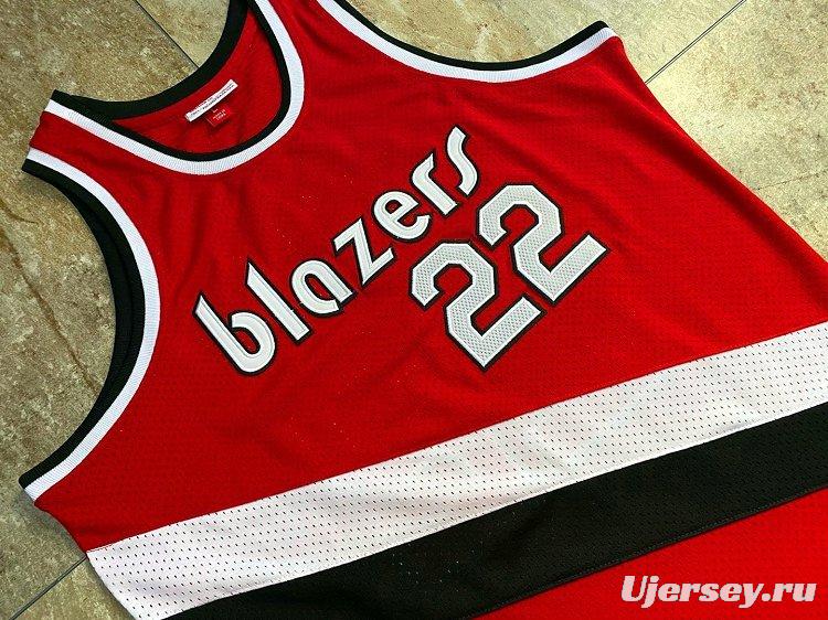 Men's Clyde Drexler Red Retro Classic Team Jersey