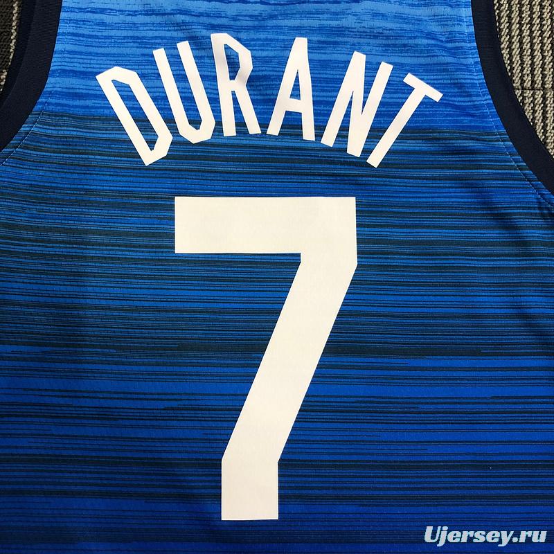 Thai Version Men's Kevin Durant Navy USA Basketball Player Jersey