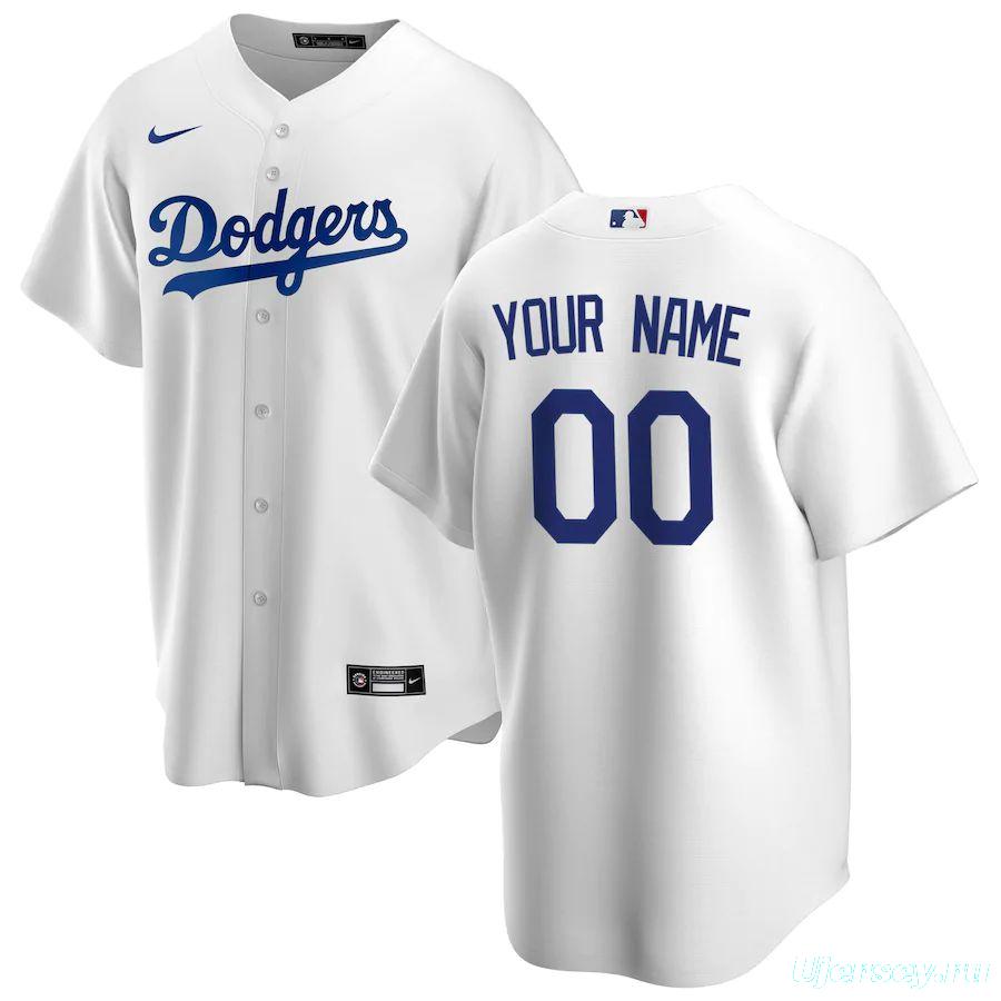 Youth White 2020 Home Custom Team Jersey