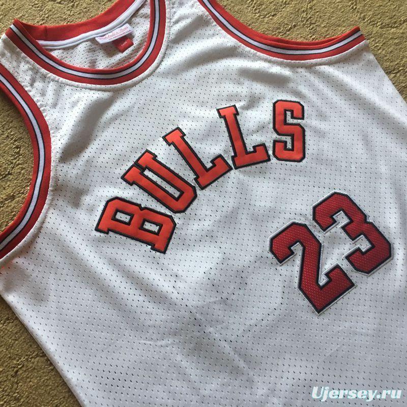 Men's Michael Jordan White Retro Classic Team Jersey