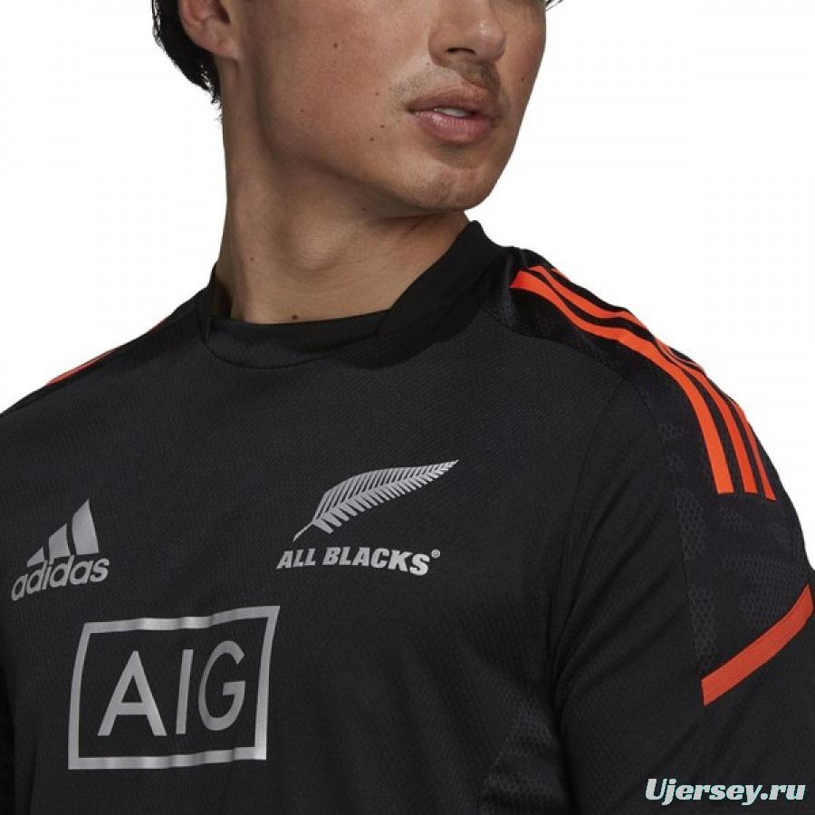 All Blacks 2021 Men's Performance Primeblue Black Jersey