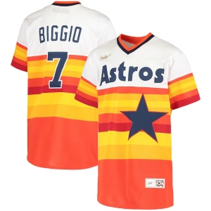 Youth Craig Biggio White Home Cooperstown Collection Player Team Jersey