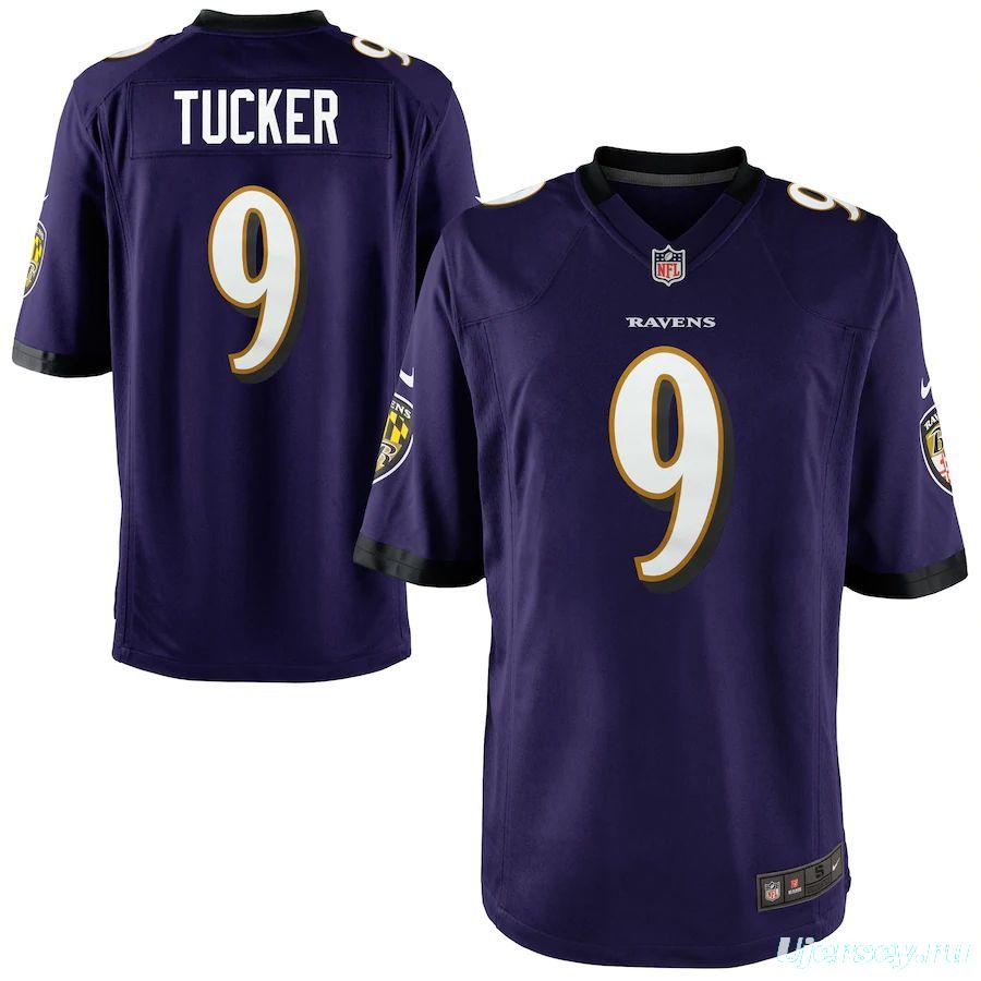 Men's Justin Tucker Purple Player Limited Team Jersey