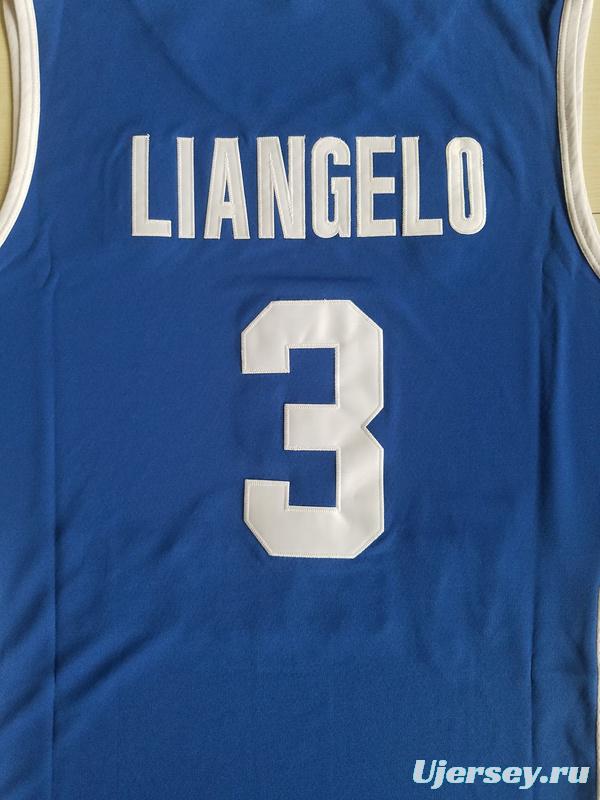 LiAngelo Ball 3 Lithuania Vytautas Blue Basketball Jersey