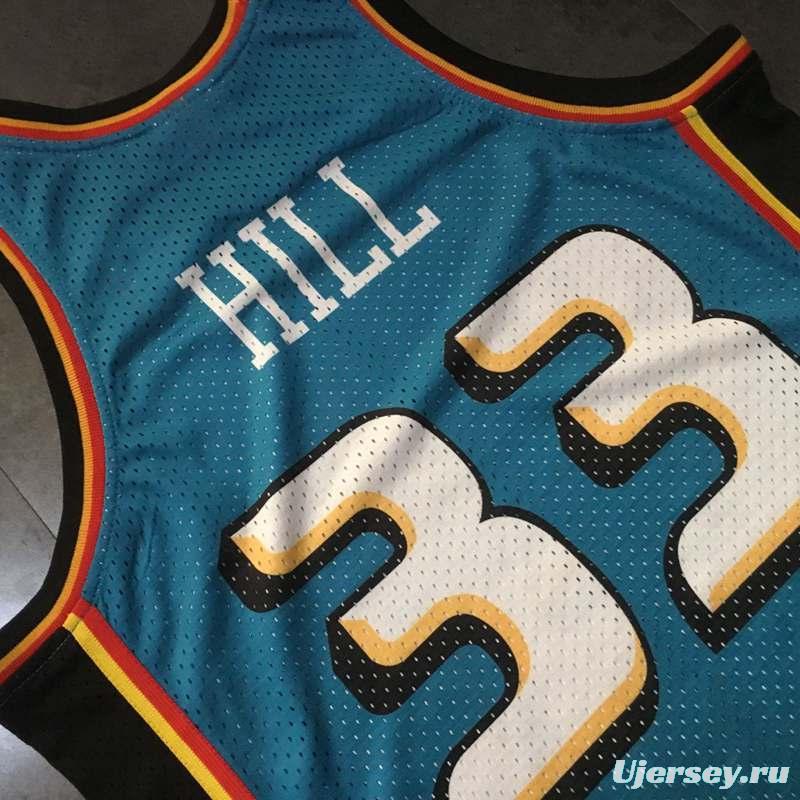 Men's Grant Hill Blue Retro Classic Team Jersey