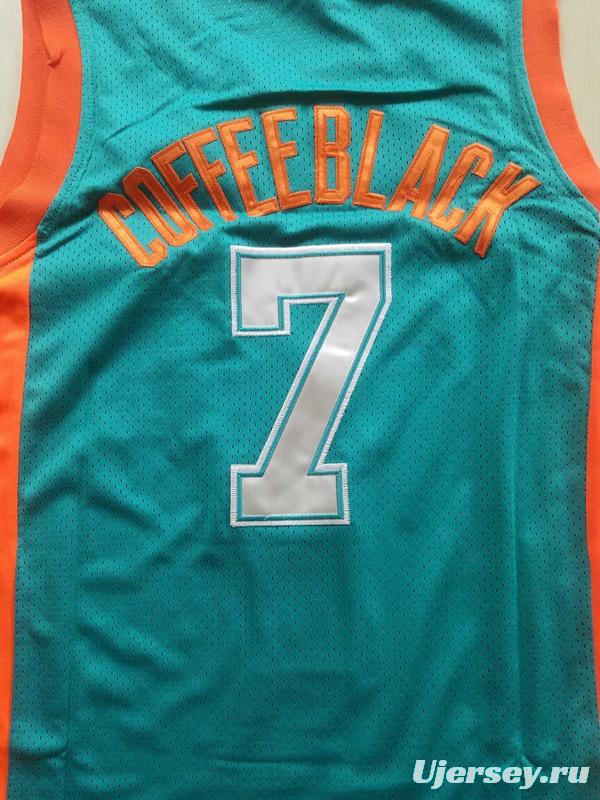 Flint Tropics 7 Coffee Black Basketball Jersey Semi Pro Team New