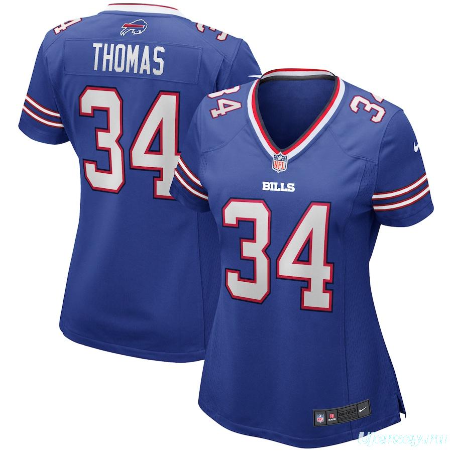 Women's Thurman Thomas Royal Retired Player Limited Team Jersey