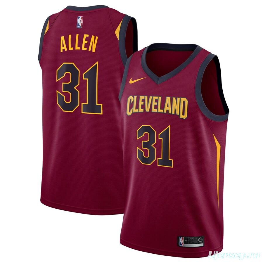 Icon Club Team Jersey - Maroon - Jarrett Allen - Youth