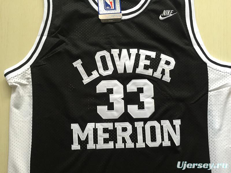 Kobe Bryant 33 Lower Merion High School Black Basketball Jersey