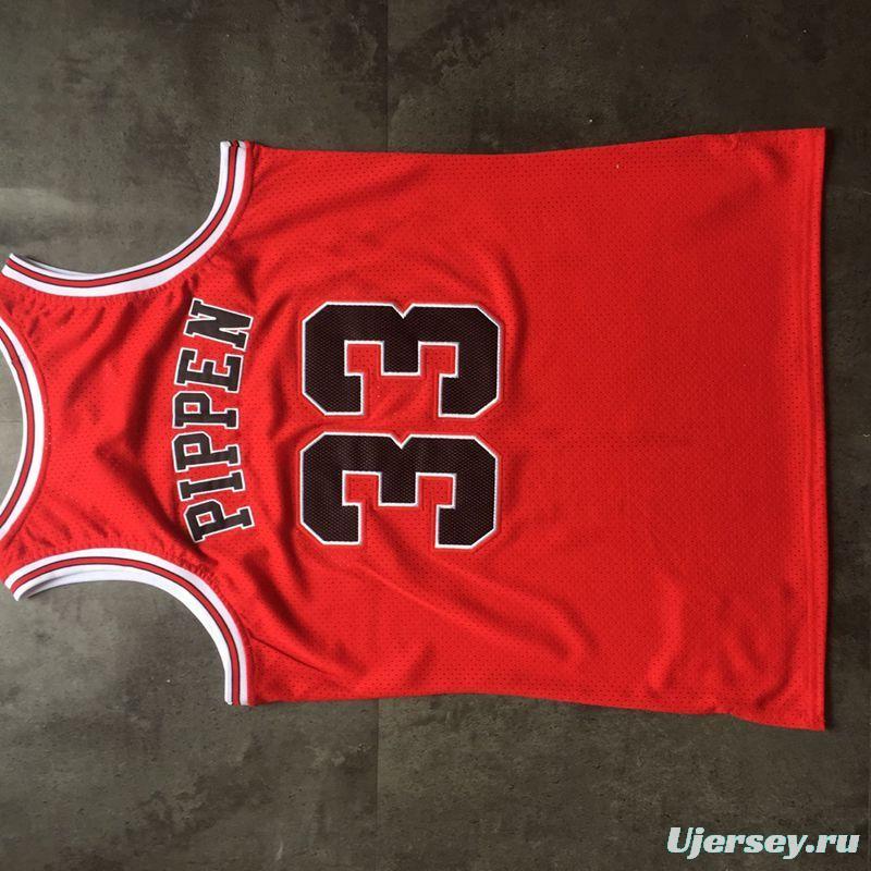 Men's Scottie Pippen Red Retro Classic Team Jersey