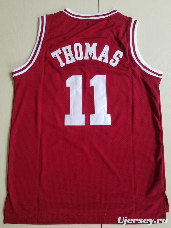Isiah Thomas 11 Indiana College Crimson Basketball Jersey