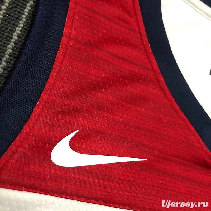 Thai Version Men's Bradley Beal White USA Basketball Player Jersey