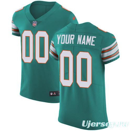 Men's Aqua Alternate Custom Elite Team Jersey