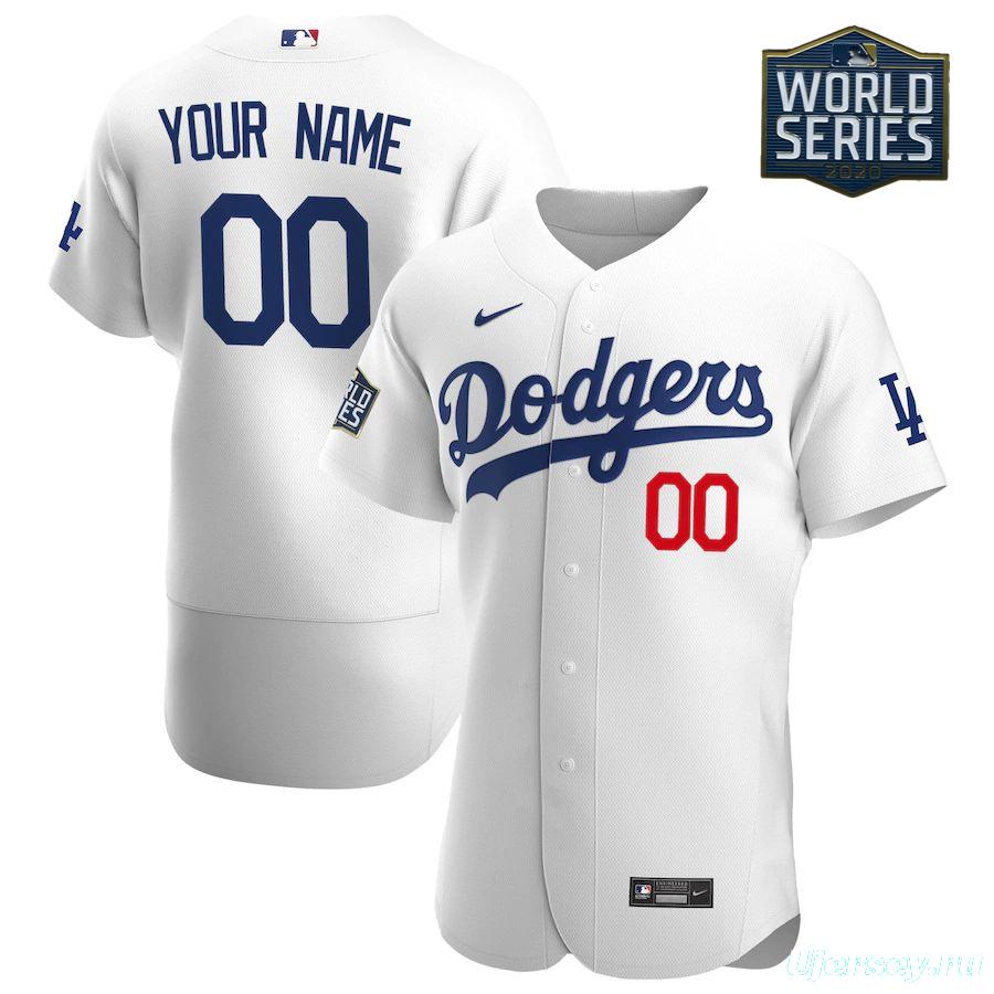 Men's White 2020 World Series Bound Custom Authentic Team Jersey