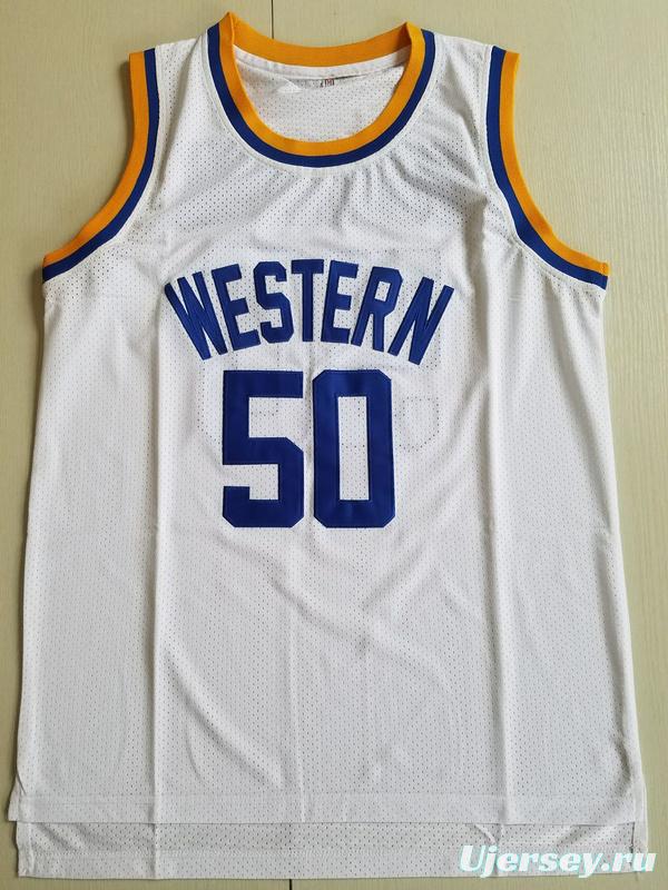 Shaq Neon Boudeaux Western University Basketball Jersey Blue Chips Movie