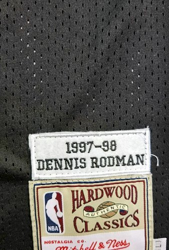 Men's Dennis Rodman Black Retro Classic Team Jersey