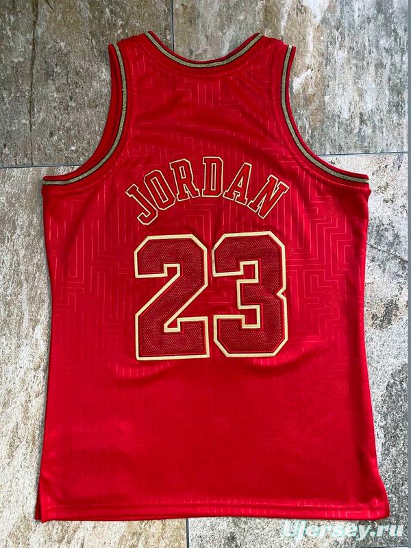 Men's Michael Jordan Red Retro Classic Team Jersey