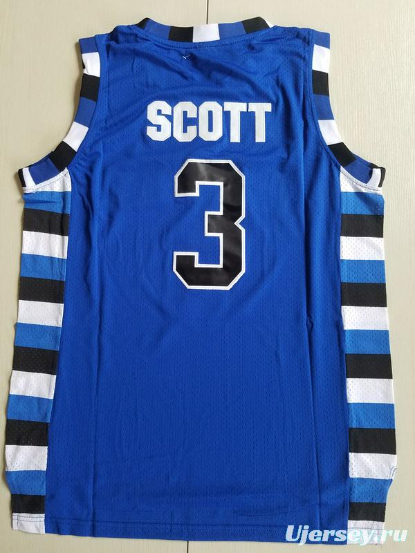 Antwon Skills Taylor 3 One Tree Hill Ravens Blue Basketball Jersey