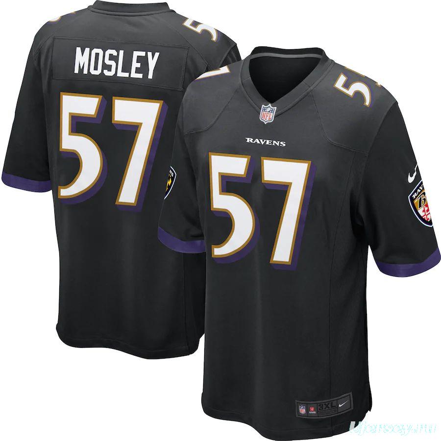 Youth C.J. Mosley Black Alternate Player Limited Team Jersey