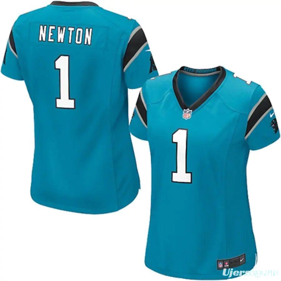 Women's Cam Newton Panther Blue Player Limited Team Jersey