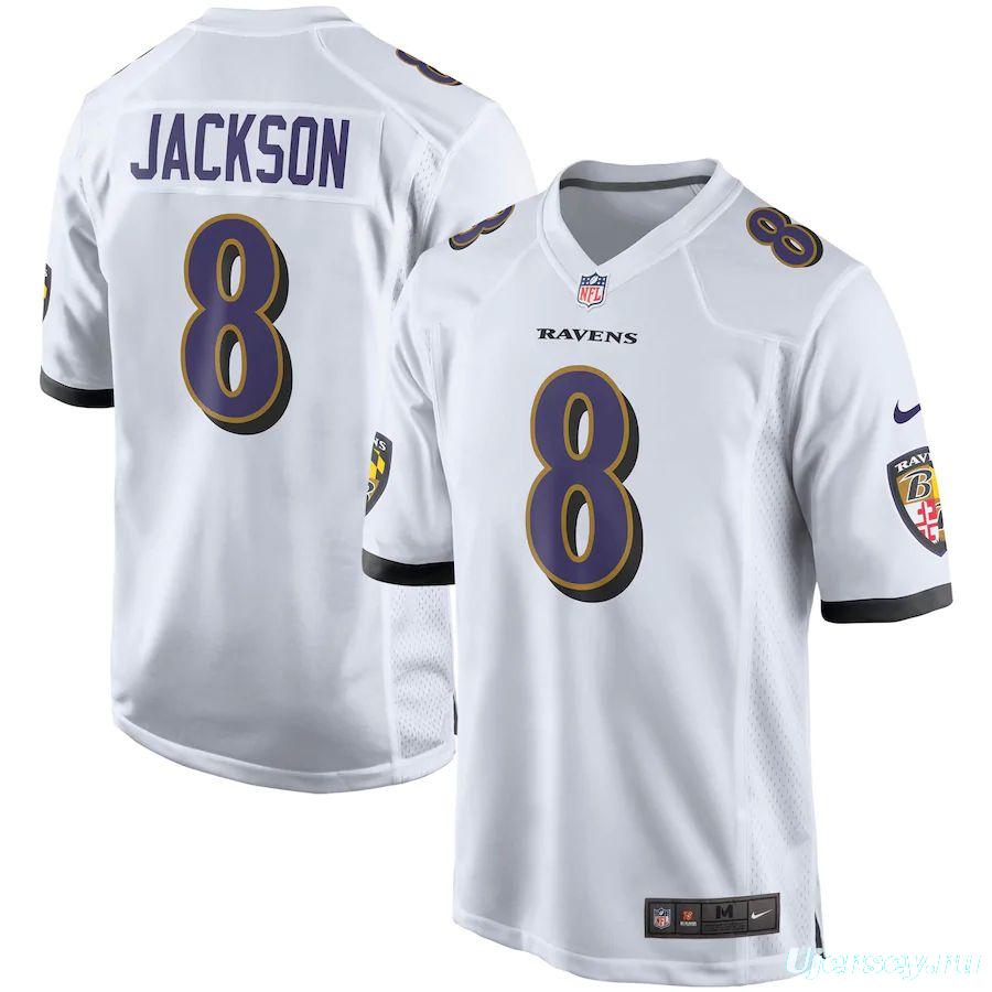 Men's Lamar Jackson White Player Limited Team Jersey