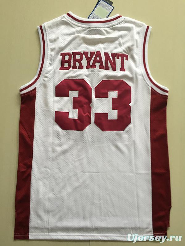 Kobe Bryant 33 Lower Merion High School White Basketball Jersey