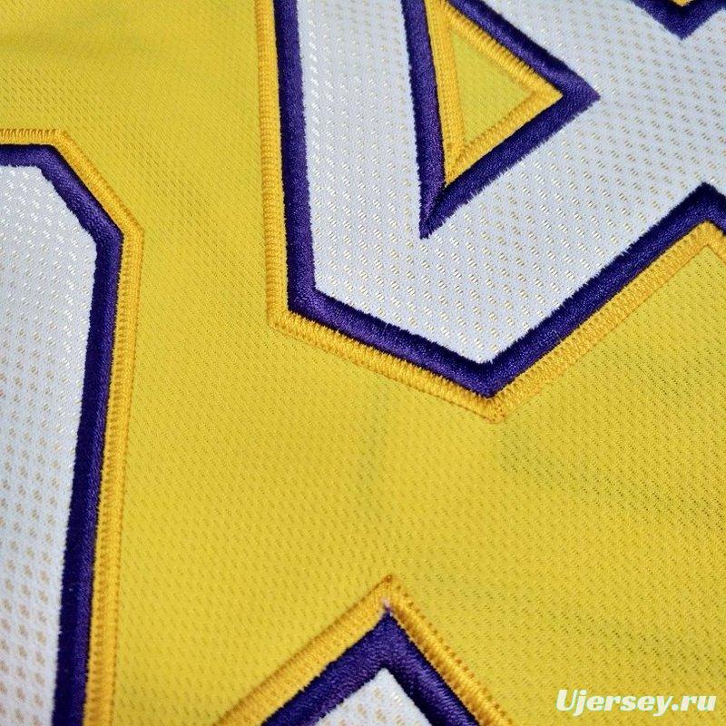 Men's Kobe Bryant Yellow Retro Classic Team Jersey