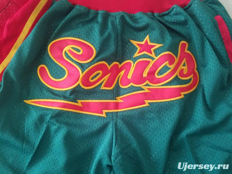 Seattle 1995-96 Throwback Classics Basketball Team Shorts