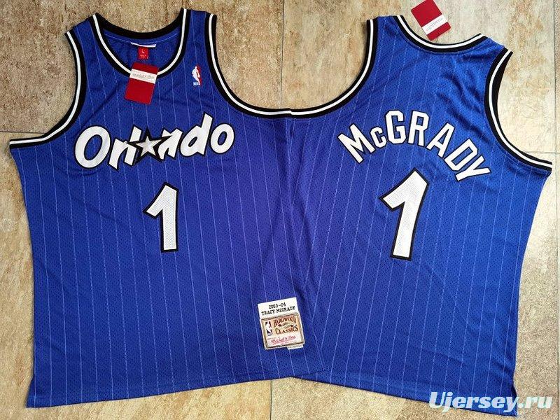 Men's Tracy McGrady Blue Retro Classic Team Jersey